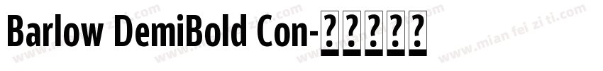 Barlow DemiBold Con字体转换